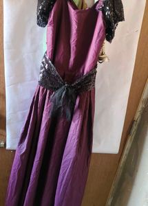 Stunning Sequin &amp; Plum Gown