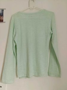 Light Green Long Sleeve Top