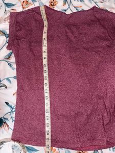 Burgundy Heathered T-Shirt