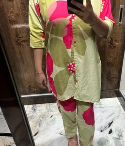 Stylish Floral Kurta Set
