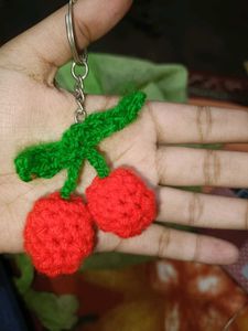 cute handmade crochet keychain