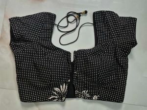 Chic Black Polka Dot Blouse