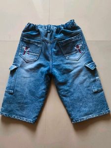 Boys Blue Denim Cargo Shorts