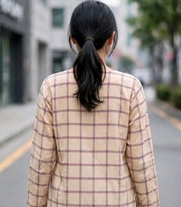 Classic Beige Plaid Kurta