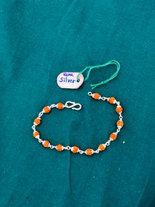 Rudraksh Bracelet 💎Pure Silver (wt:4.400g)