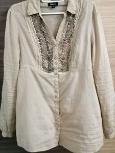 Beige Kurta Top