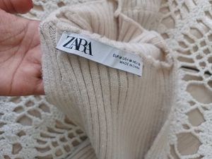 Zara Ribbed Turtleneck Bolero