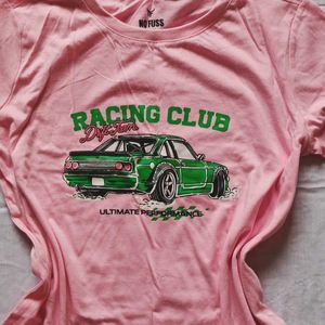 Pink Racing Club Graphic T-Shirt