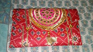 Embroidered Clutch Bag