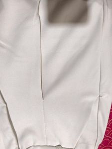 Cream Wide Leg Trousers