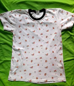 Floral Print Ringer Tee Tshirt Women's Flower Top