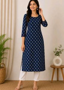 Elegant  pure cotton kurti set