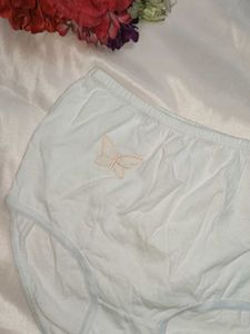 Comfortable White Briefs with Butterfly Detail