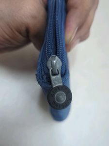 Stylish Blue Suede Wallet