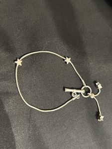 Silver Star &amp; Cannon Charm Bracelet