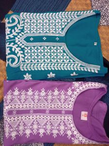 Cotton Short Kurti Set