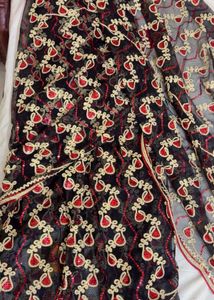 Embroidered saree