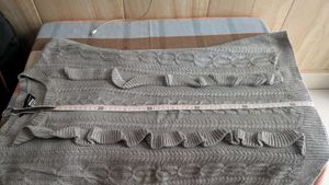 Grey Cable Knit Top