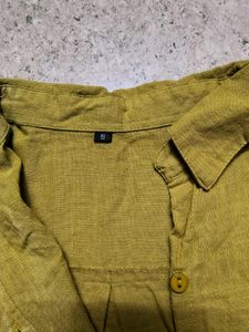 Olive Green cotton Shirt