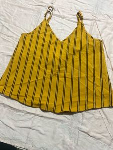 Striped Yellow Cami Top