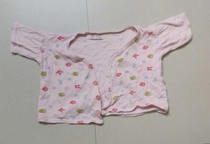 Pack of 2 Cute Baby Girl Pink Printed Onesie