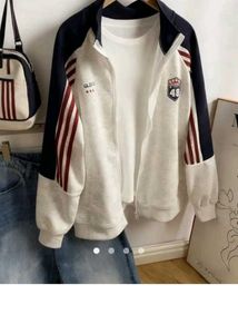 Varsity Style Striped Jacket