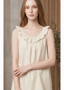Chic Cream Ruffled Top with Bow Detail