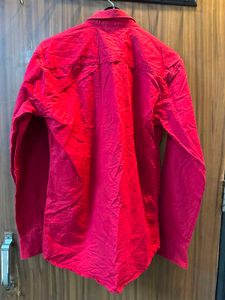 Men's Red Long Sleeve Shirt