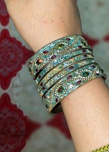Bangles stone &amp; glitter fancy