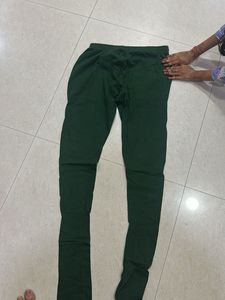 Dark Green Ethnic Leggings
