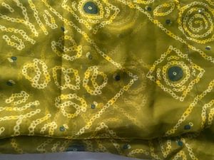 Boho Bandhani Print Saree