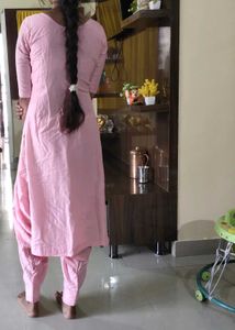 cotton silk patiala suit.