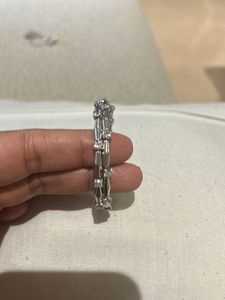 Elegant Silver Tone Beaded Bracelet