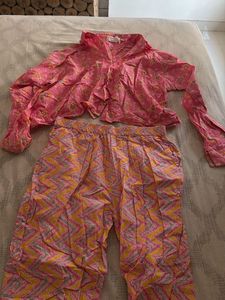 Pink backless co ord set