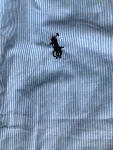 Light Blue Striped Button-Up Shirt