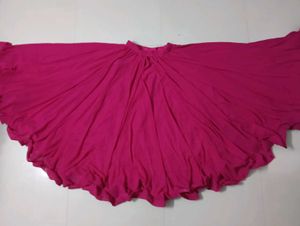 Hot Pink Flowy Lehenga choli Set