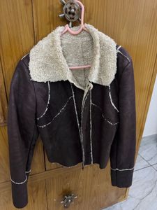 Cozy Sherpa Lined Faux Suede Jacket