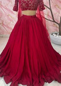 Elegant Pink Embroidered Lehenga Choli