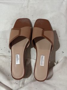 Stylish Brown & Beige Slides