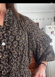 Zara Brown Print Mini Dress