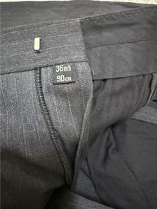 Men's Grey Striped Trousers
