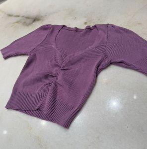 Lavender Crop Top