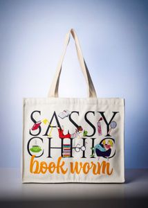Hand-drawn thick cotton canvas tote bag