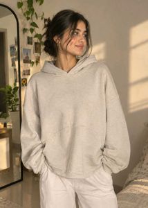 Cozy Grey Cropped Hoodie