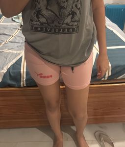 Puma Pink Drawstring Shorts
