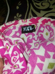 Pink Printed Kurti