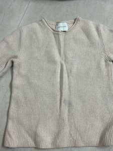 Cozy Cream Ribbed Knit Sweater