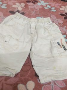 Khaki Cargo Shorts with "Hello 98"