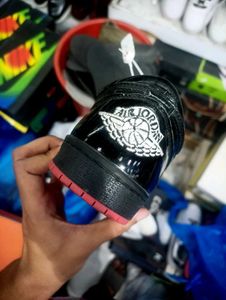 Black Patent Leather Nike Sneakers
