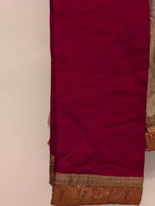 Velvety Cute Ethnic Girls Dress Set